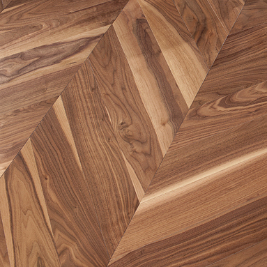 Chevron Walnut Flooring 500x90x10mm