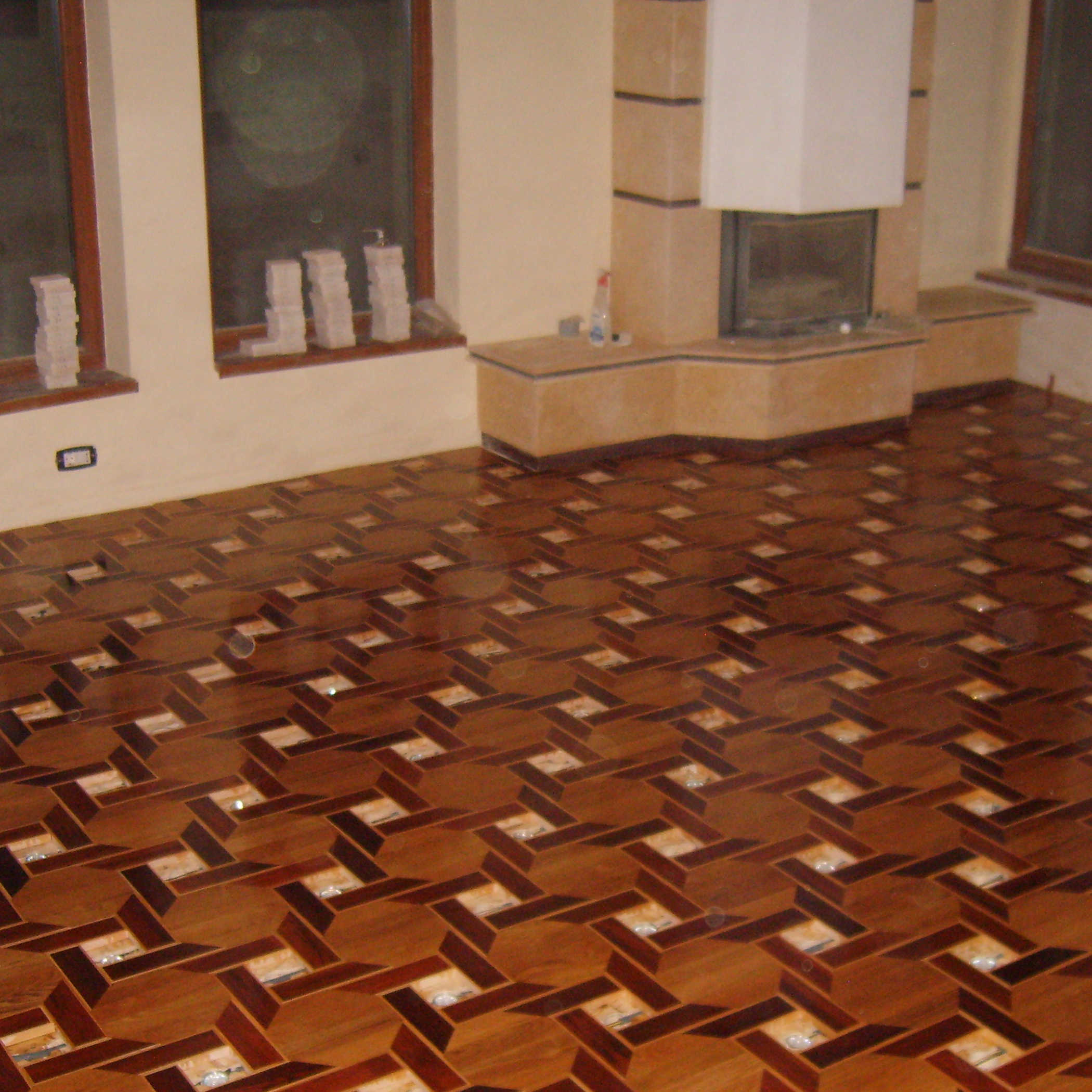 1.Hexagonal parquet floor