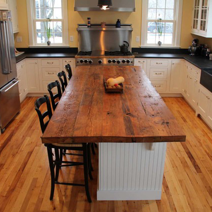 Traditional old oak hand scraped table