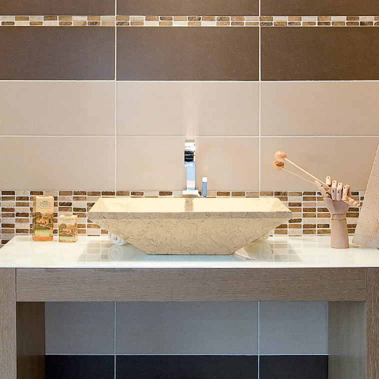 Stone Trapezoid Washbasins